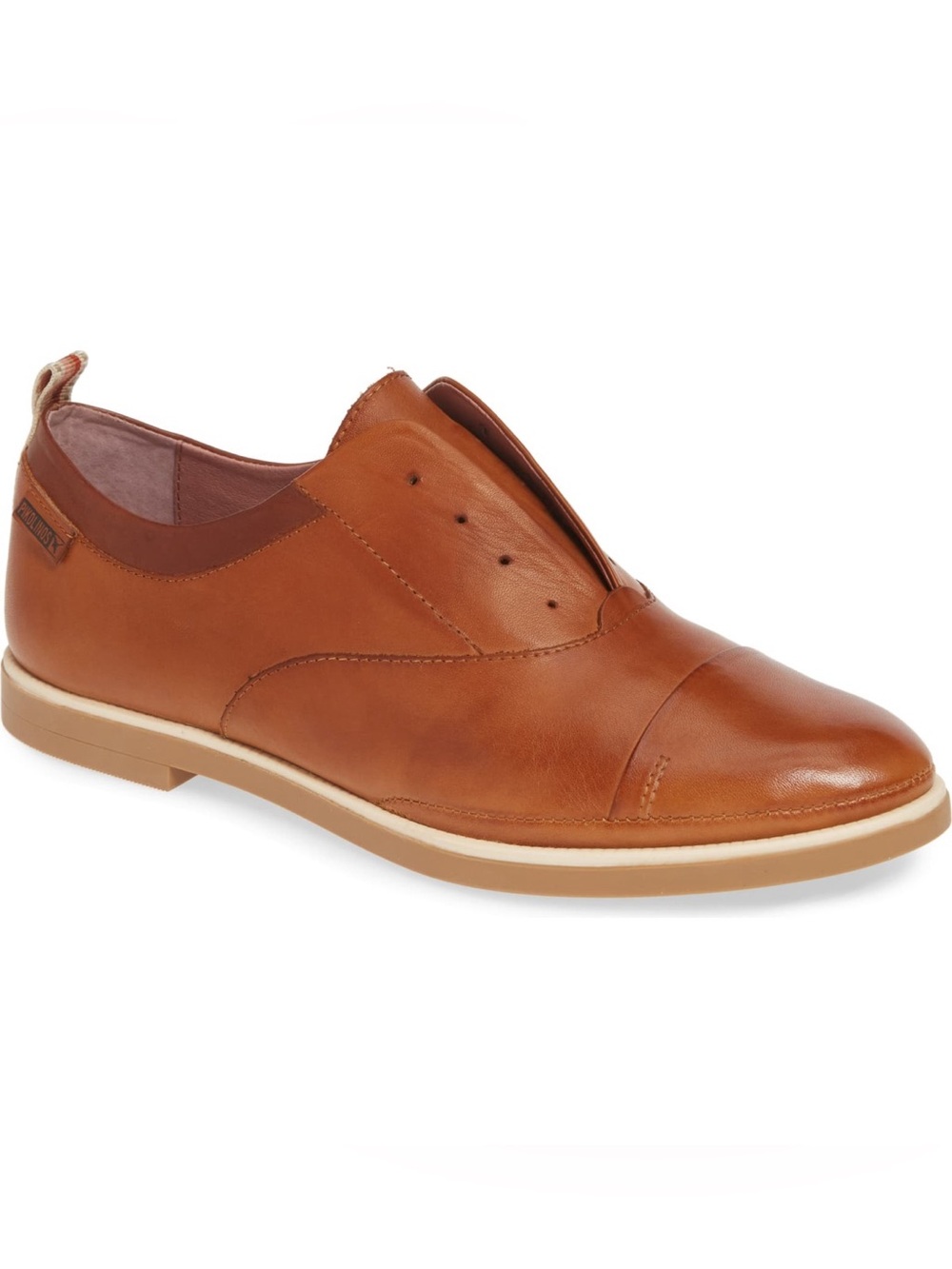 Pikolinos Pyrgos Tan Laceless Oxford Shoes, Size EU 39 8